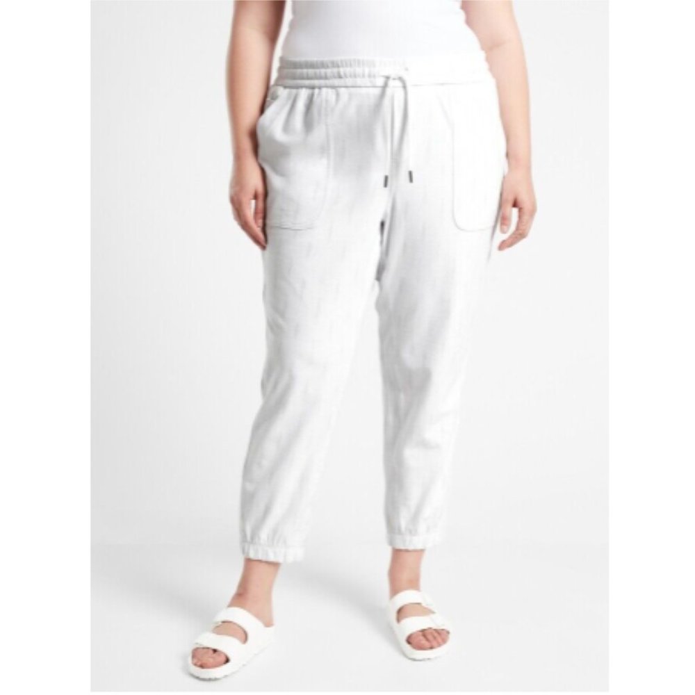 NWT Athleta Spliced Magic Veil Grey sz 24 Farallon Printed Jogger